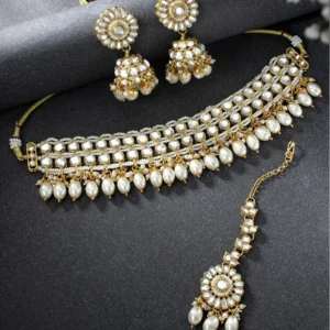 Exquisite Kundan Pearl Choker Set